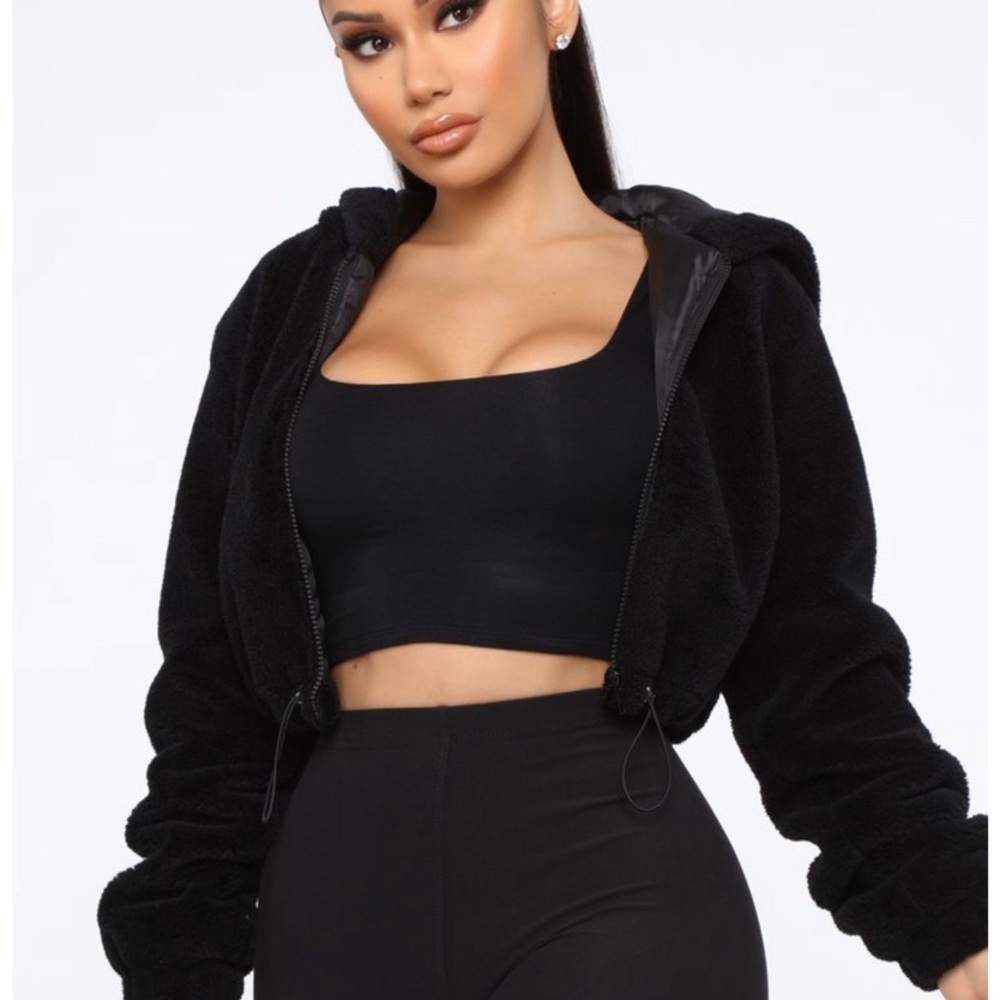 Fuzzy Jacket - Black